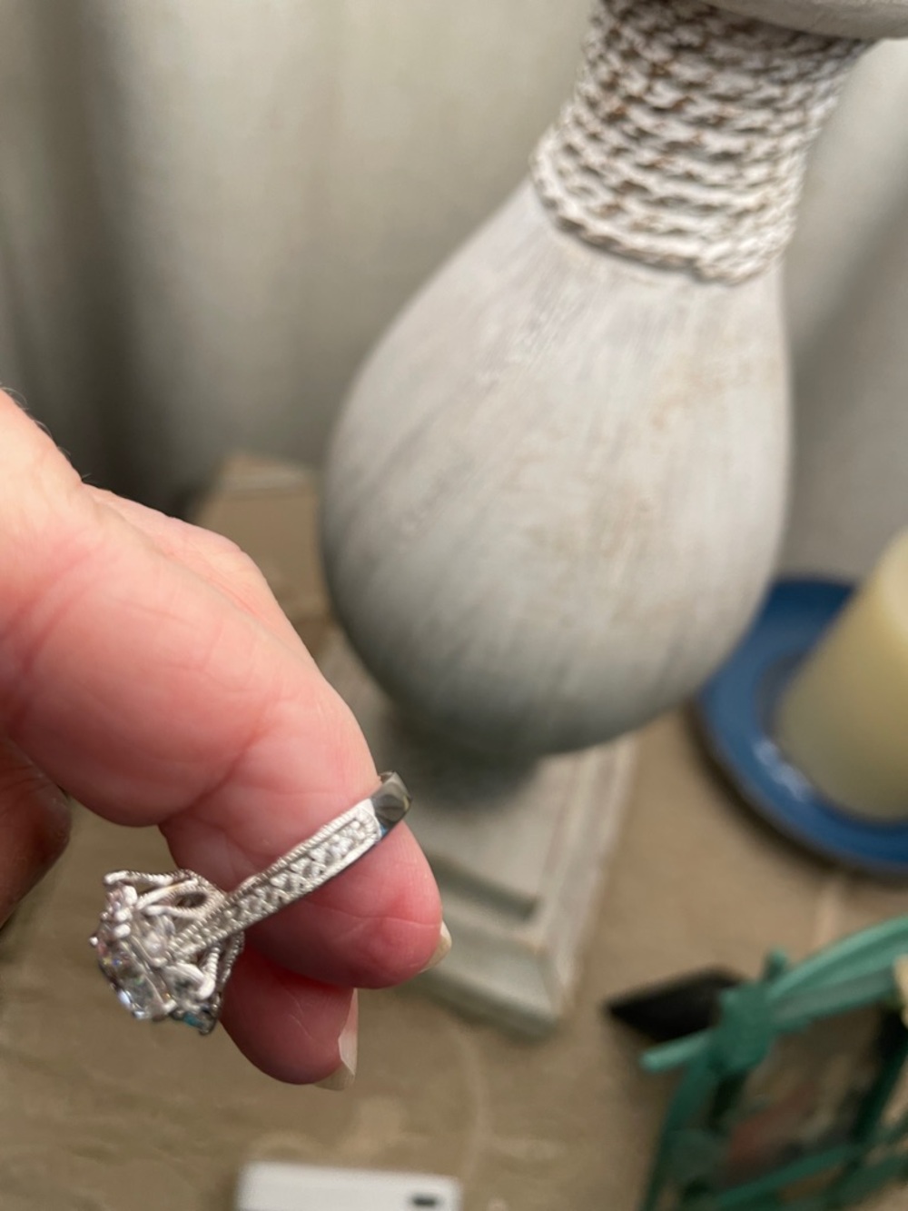 Bella Luce /Vanna K     925 Sterling Silver Flower Ring - Picture 9 of 10
